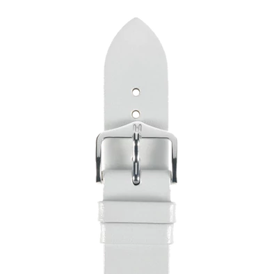 Hirsch fehér borjú bőr óraszíj  14mm - Italocalf M NQR - 17802000-2-14