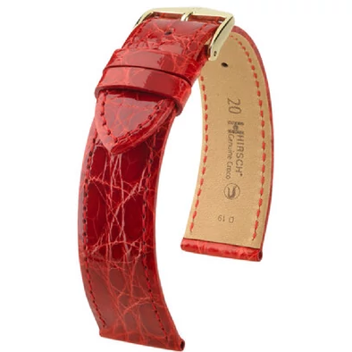 Hirsch Kajmán bőr óraszíj 12mm - Genuine Croco M - 18900820-7-12
