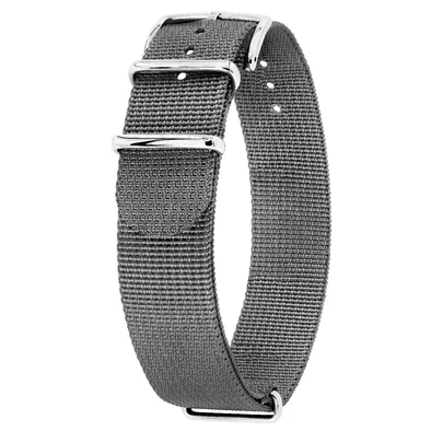 Hirsch szürke textil óraszíj  20mm - Rush Recycle - 40506030-2-20