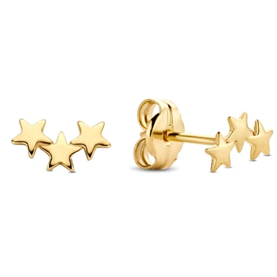 Jackie Gold tripla csillag arany fülbevaló - JKE20.004