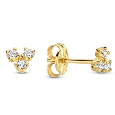 Jackie Gold arany fülbevaló tripla topázzal - JKE23.011