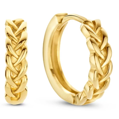 Jackie Gold fonott arany karika fülbevaló- JKE23.264