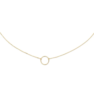 Jackie Gold arany nyaklánc karika medállal- JKN20.051