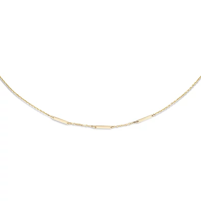Jackie Gold tripla téglalap arany nyaklánc - JKN21.101
