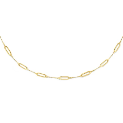 Jackie Gold lapított láncszemek arany nyaklánc  - JKN23.301