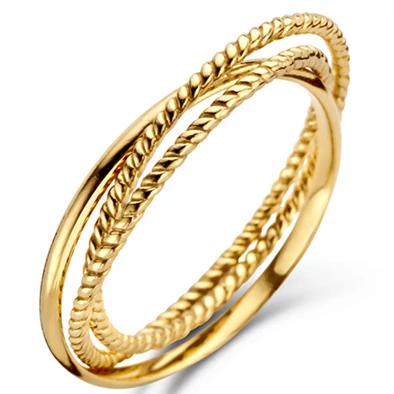 Jackie Gold összefonódó tripla arany gyűrű - JKR21.150-54