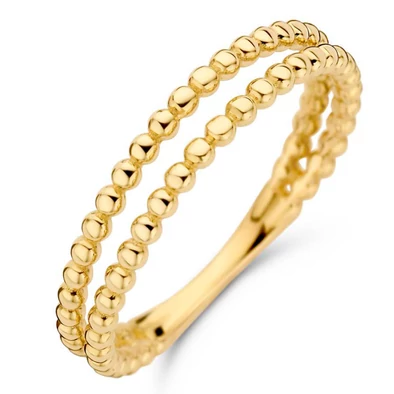 Jackie Gold arany gömbökből álló dupla gyűrű - JKR22.212-54