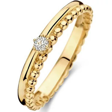 Jackie Gold arany duplasoros gyűrű topázzal - JKR23.218-54