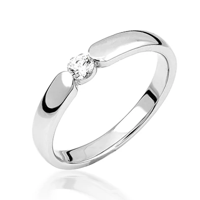 Fehér arany eljegyzési gyűrű - M101W Fehér arany eljegyzési gyűrű - M101W