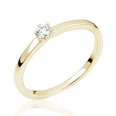 Sárga arany eljegyzési gyűrű - M106G