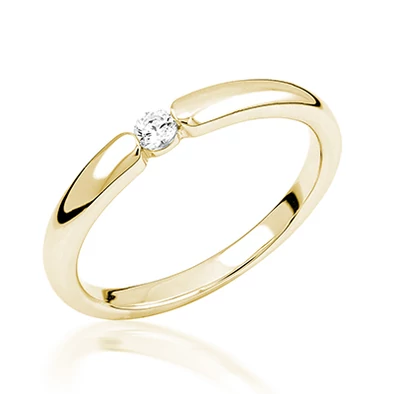 Sárga arany eljegyzési gyűrű - M114G Sárga arany eljegyzési gyűrű - M114G