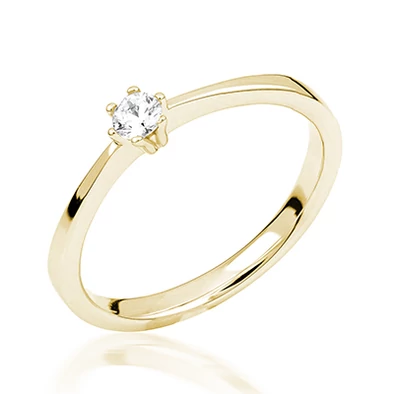 Sárga arany eljegyzési gyűrű - M124G Sárga arany eljegyzési gyűrű - M124G