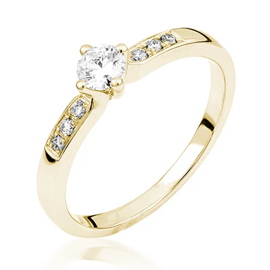 Sárga arany eljegyzési gyűrű - M127G