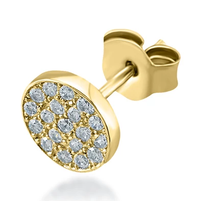 Kurshuni női félpár fülbevaló - KR076-3S-AU - Dolunay