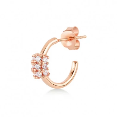 Kurshuni női félpár fülbevaló - KR1113D-3SRG - Olga 