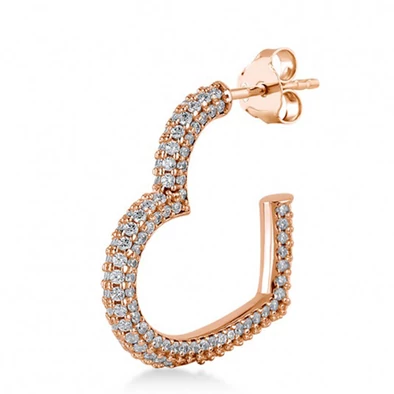 Kurshuni női félpár fülbevaló - KR1117-3SRG - Giulietta