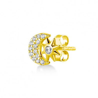 Kurshuni női félpár fülbevaló - KR1131-3SAU - Mahsa