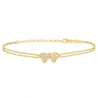 Kurshuni női karkötő - KR1133-1AU - Butterfly