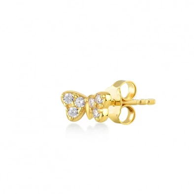 Kurshuni női félpár fülbevaló - KR1146-3SAU - Mini Butterflies