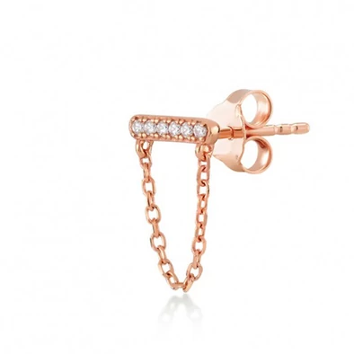 Kurshuni női félpár fülbevaló - KR435A-3FSRG - Amy