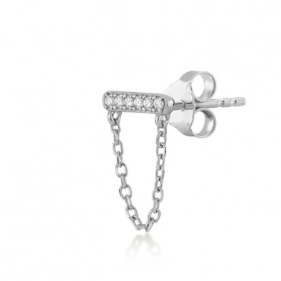 Kurshuni női félpár fülbevaló - KR435A-3FSRH - Amy