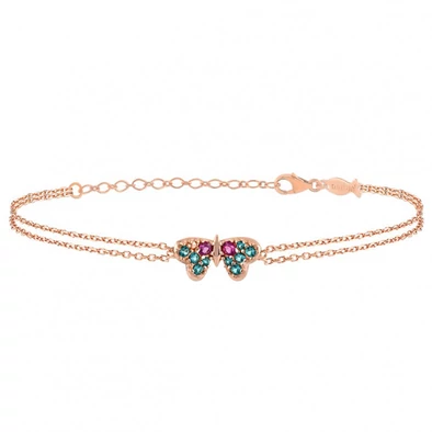 Kurshuni női karkötő - PARF1133-1RG - Butterfly 