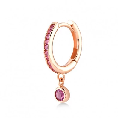 Kurshuni női félpár fülbevaló - RF204A-3WSRG - Lulu