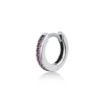 Kurshuni női félpár fülbevaló - RF905-3SRH - Huggie Hoop