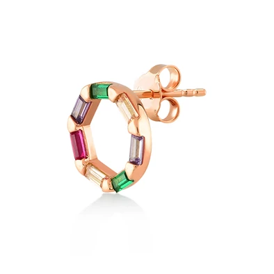 Kurshuni női félpár fülbevaló - RNK1012-3S-RG - Loop