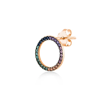 Kurshuni női félpár fülbevaló - RNK197-3S-RG - Loop