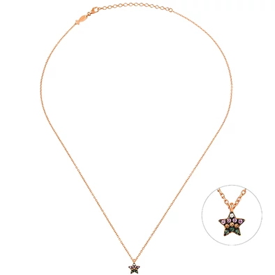 Kurshuni női nyaklánc - RNK423Y-2-RG - Starlet