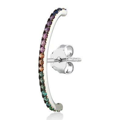 Kurshuni női félpár fülbevaló - RNK946C-3QS-RH - Full Light Suspender