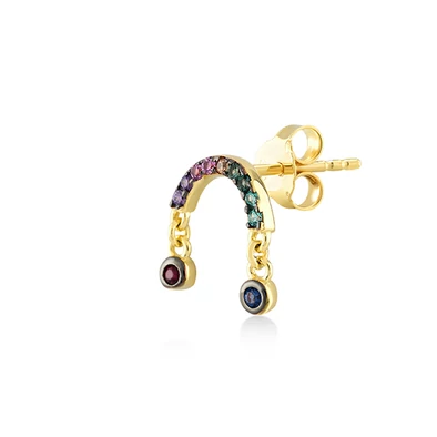 Kurshuni női félpár fülbevaló - RNK995-3S-AU - After Rain