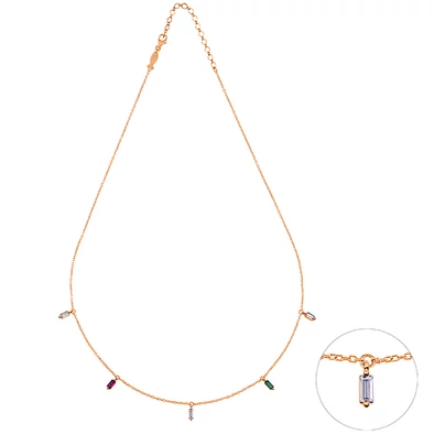 Kurshuni női nyaklánc - RNK999-22-RG - Abby