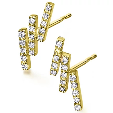 Le Carré 18 karátos arany fülbevaló 0,15 ct gyémánttal - GB153OA.00 Le Carré 18 karátos arany fülbevaló 0,15 ct gyémánttal - GB153OA.00