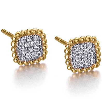 Le Carré 18 karátos arany fülbevaló 0,112 ct gyémánttal - GB174OA.00