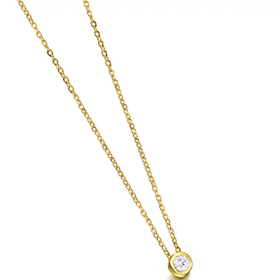 Le Carré 18 karátos arany nyaklánc 0,050 karátos gyémánttal - GD024OA.00