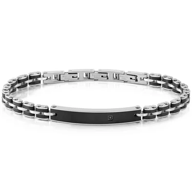 Nomination Strong Diamond fekete karkötő - 028324/030