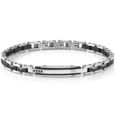 Nomination Strong Diamond fekete karkötő - 028325/009