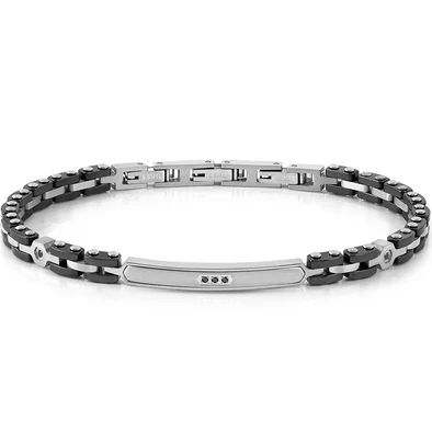 Nomination Strong Diamond fekete karkötő - 028326/007