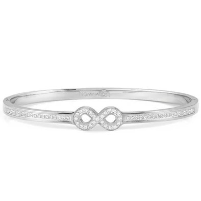 Nomination Pretty Bangles nemesacél cirkónia köves végtelen jel női karperec - 029501/065