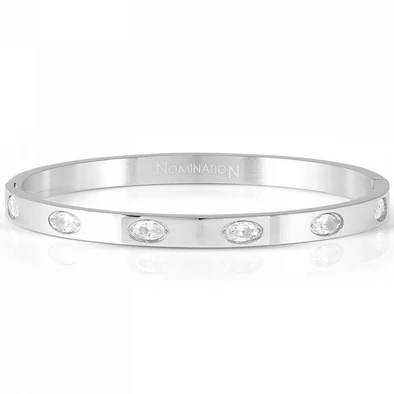 Nomination ezüst színű karperec cirkónia kövekkel - 029517/001