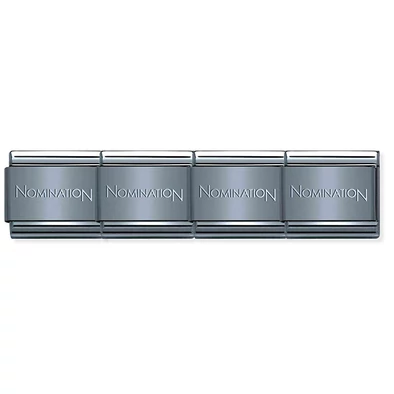 Nomination fekete alapkarkötő charm - 030001/SI/002