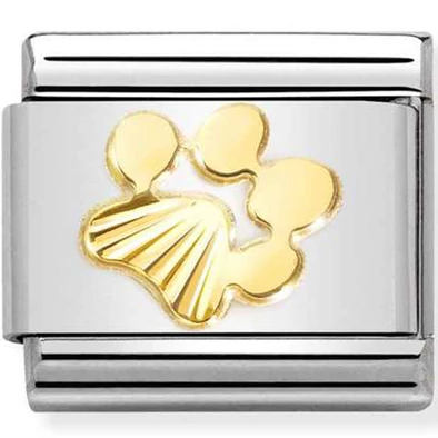 Nomination arany tappancs charm - 030149/44