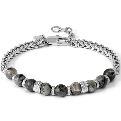 Nomination Manvision szürke jáspis férfi karkötő - 133017/081