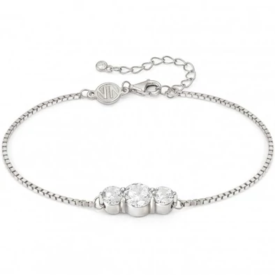 Nomination Colour Wave tripla köves ezüst női karkötő  - 149817/001