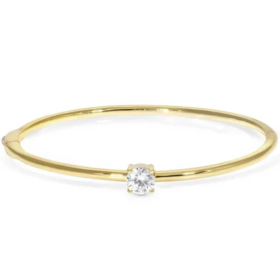 Nomination Pretty Bangles arany színű nemesacél karperec cirkónia kővel - 149819/012