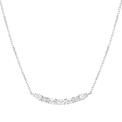 Nomination Colour Wave ezüst nyaklánc cirkónia kövekkel - 149857/031