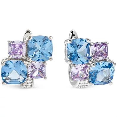 Nomination színes cirkónia kövek ezüst fülbevaló - 149861/061