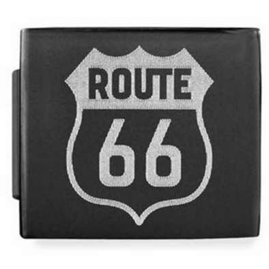 Nomination fekete "ROUTE 66" charm - 230110/21